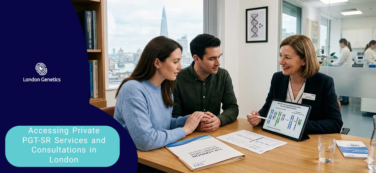 Accessing Private PGT-SR Services and Consultations in London